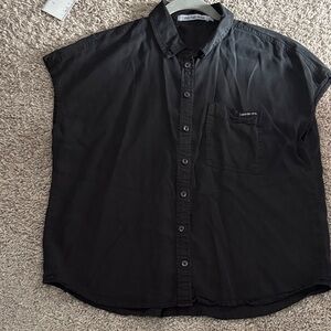 Calvin Klein Jeans Black Women's Button Down Shirt